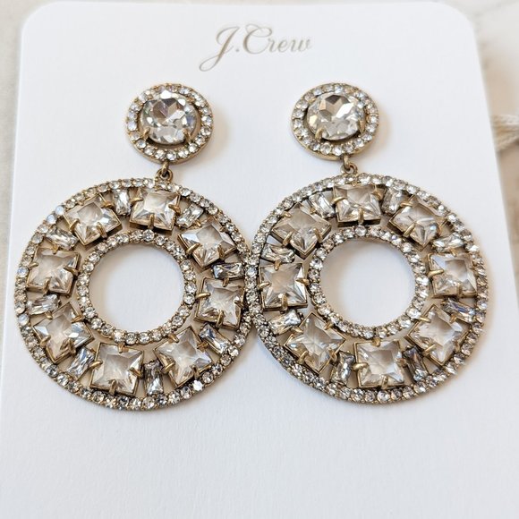 J. Crew Jewelry - J.Crew Crystal Cocktail Earrings